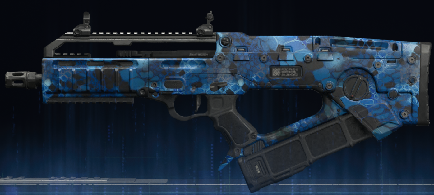 Rendu du camouflage Serpent saphir sur VX Compact